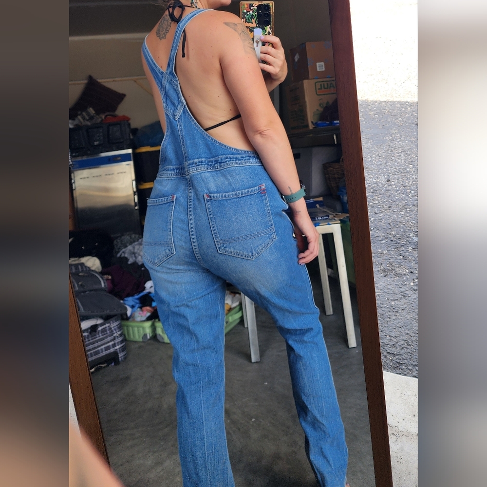 Women's Blue Denim Overalls